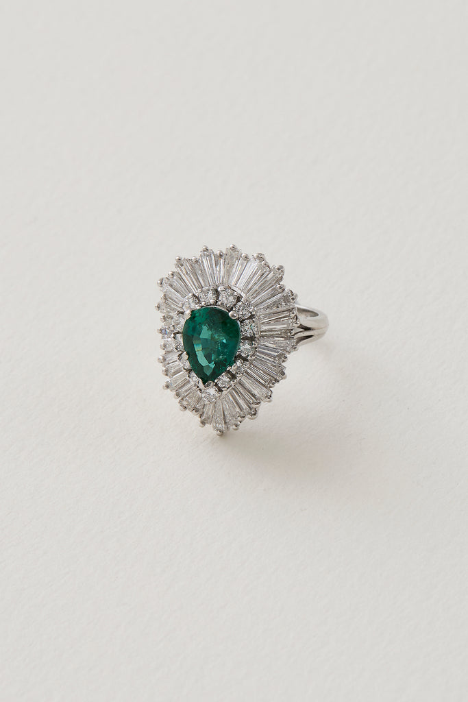 Emerald Ballerina Ring