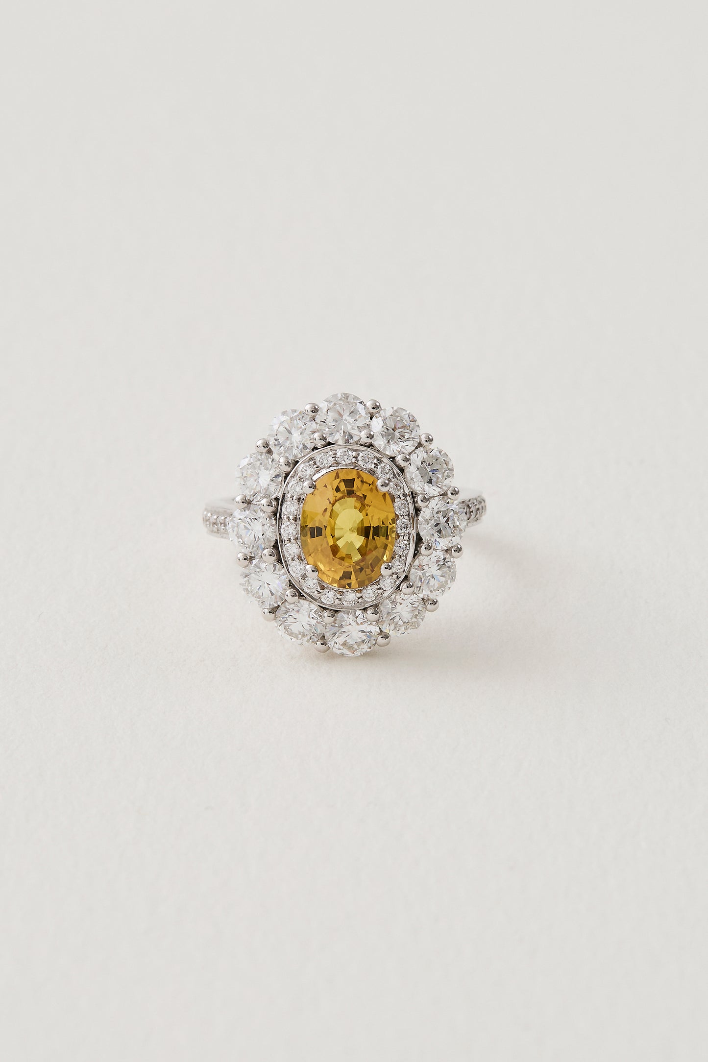 Sapphire Cluster Ring