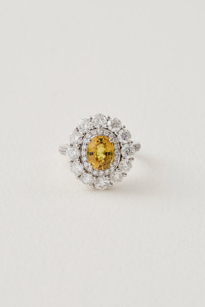 Sapphire Cluster Ring
