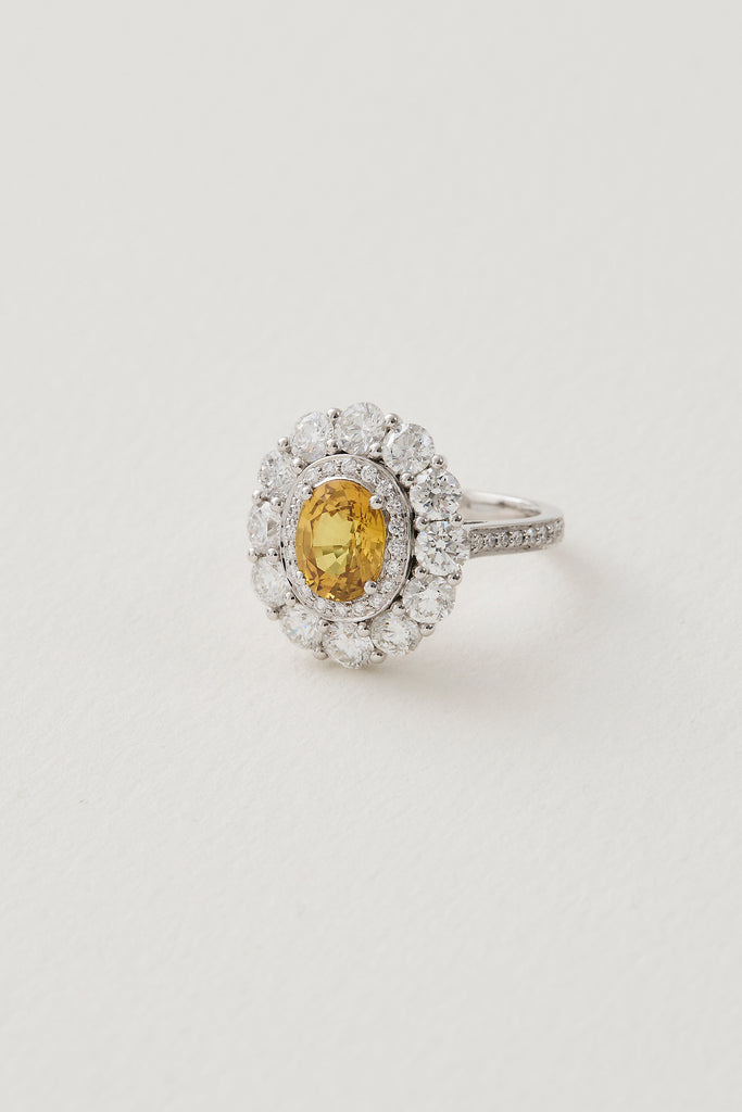Sapphire Cluster Ring