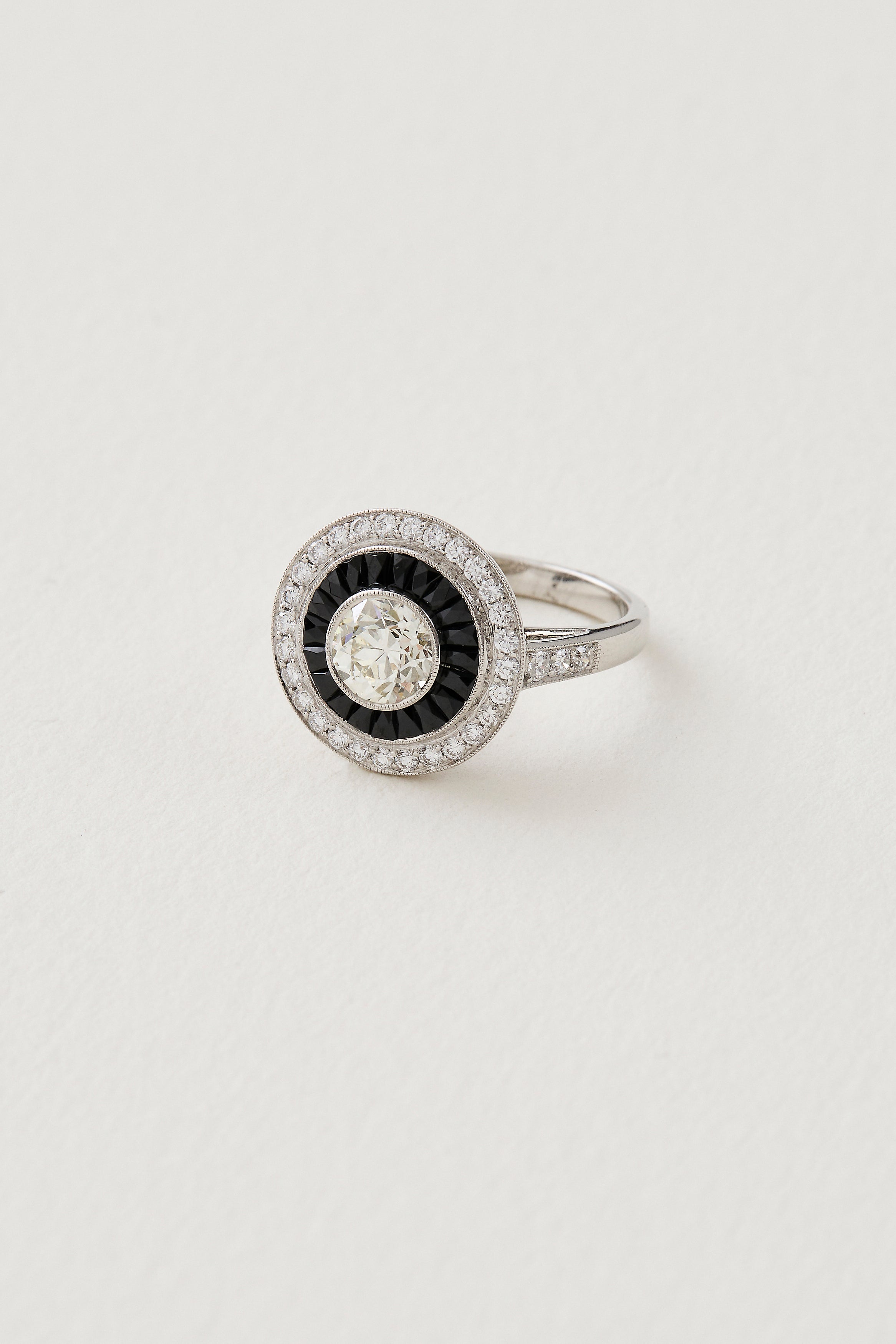 Onyx Target Deco Ring