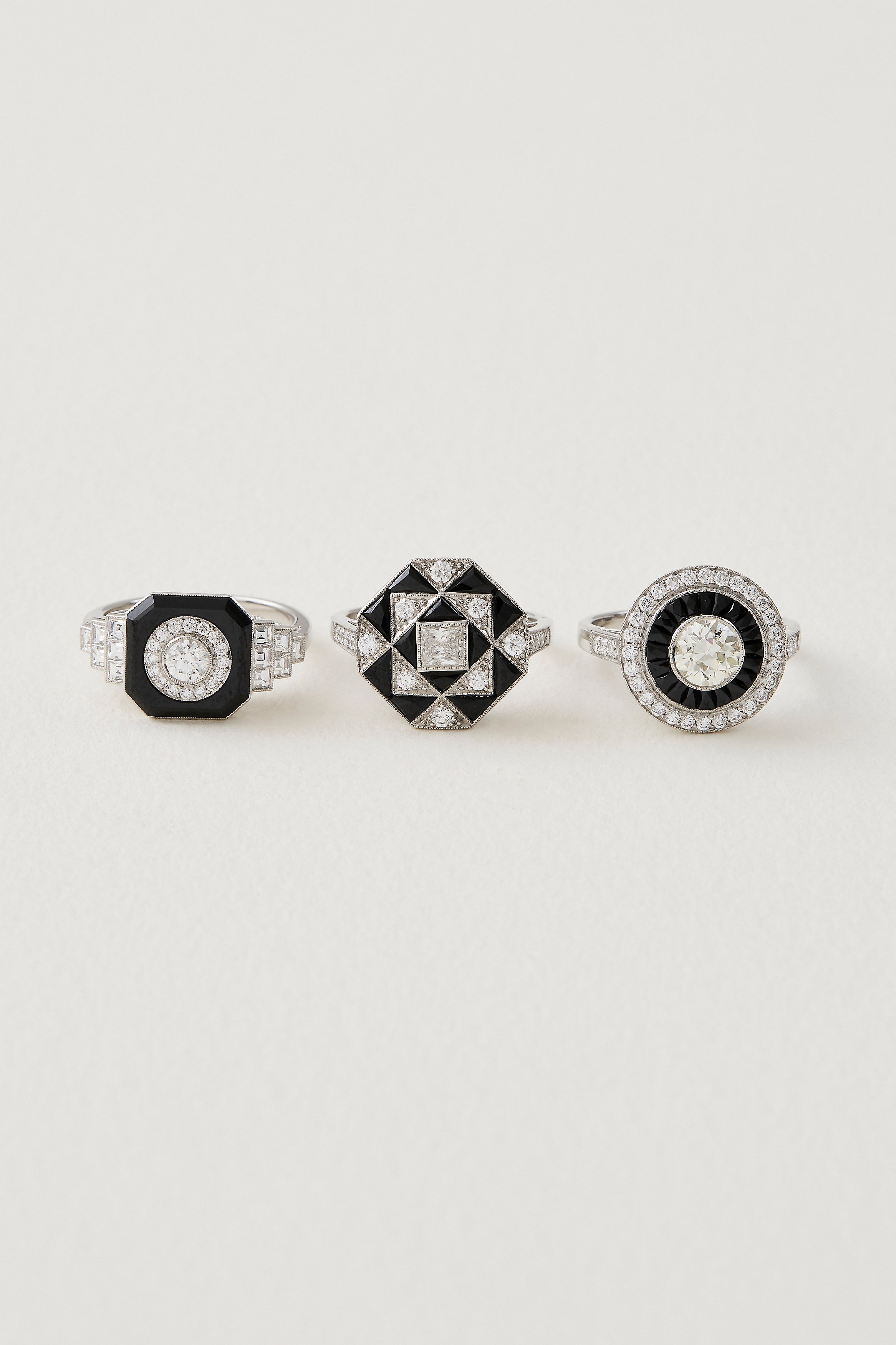 Onyx Target Deco Ring