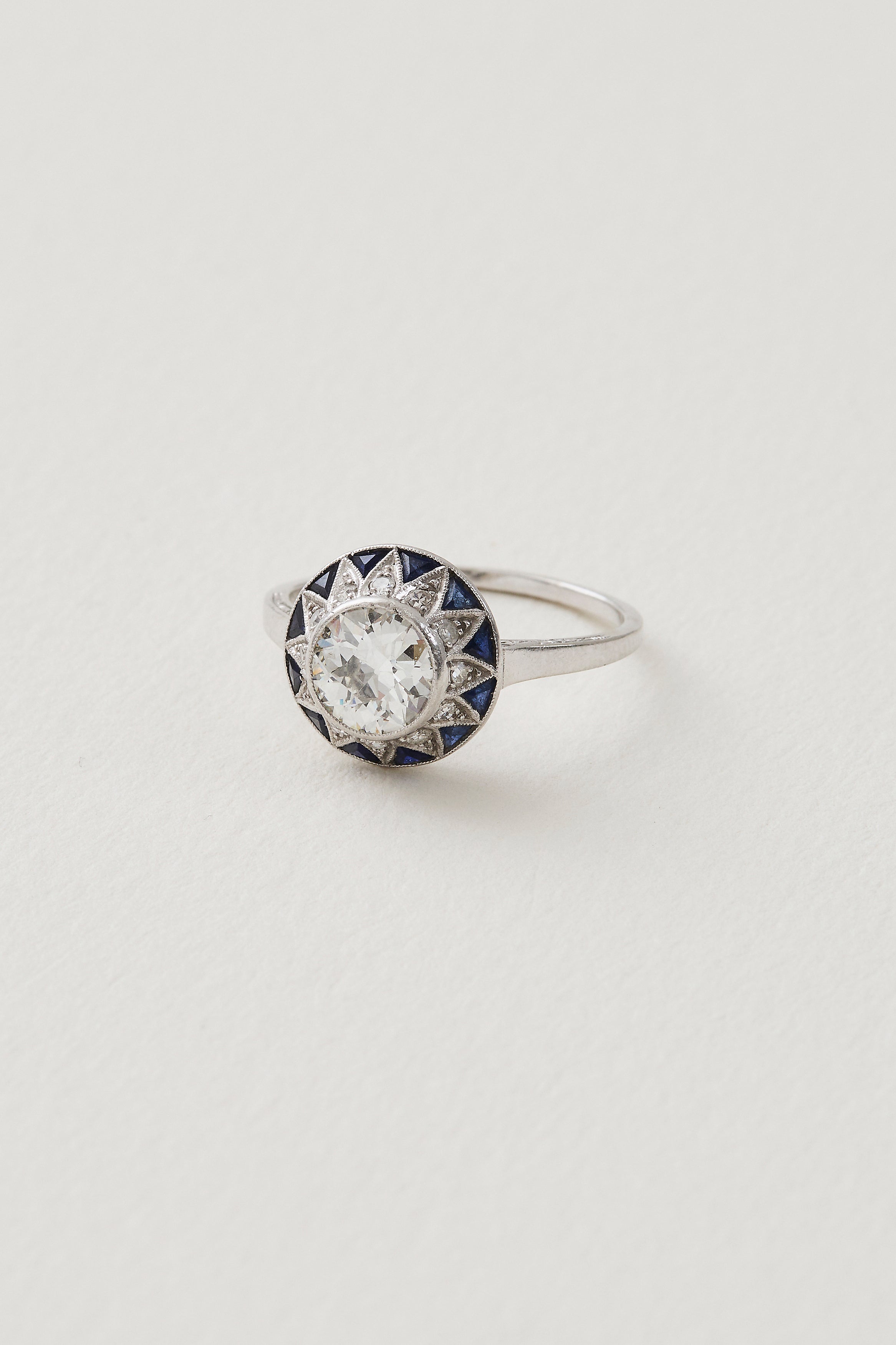 Art Deco Diamond Celestial Ring