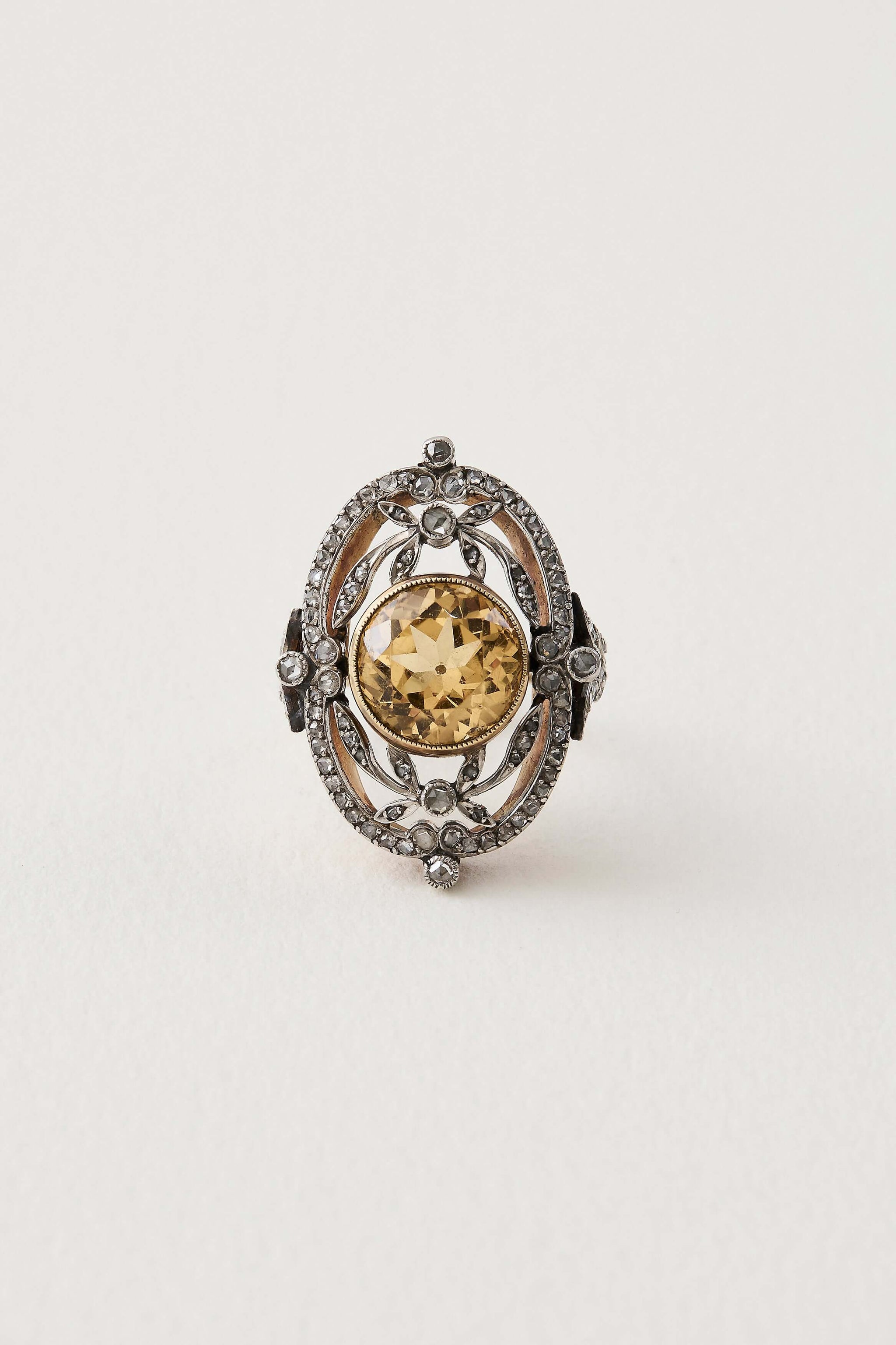 Art Nouveau Citrine Ring