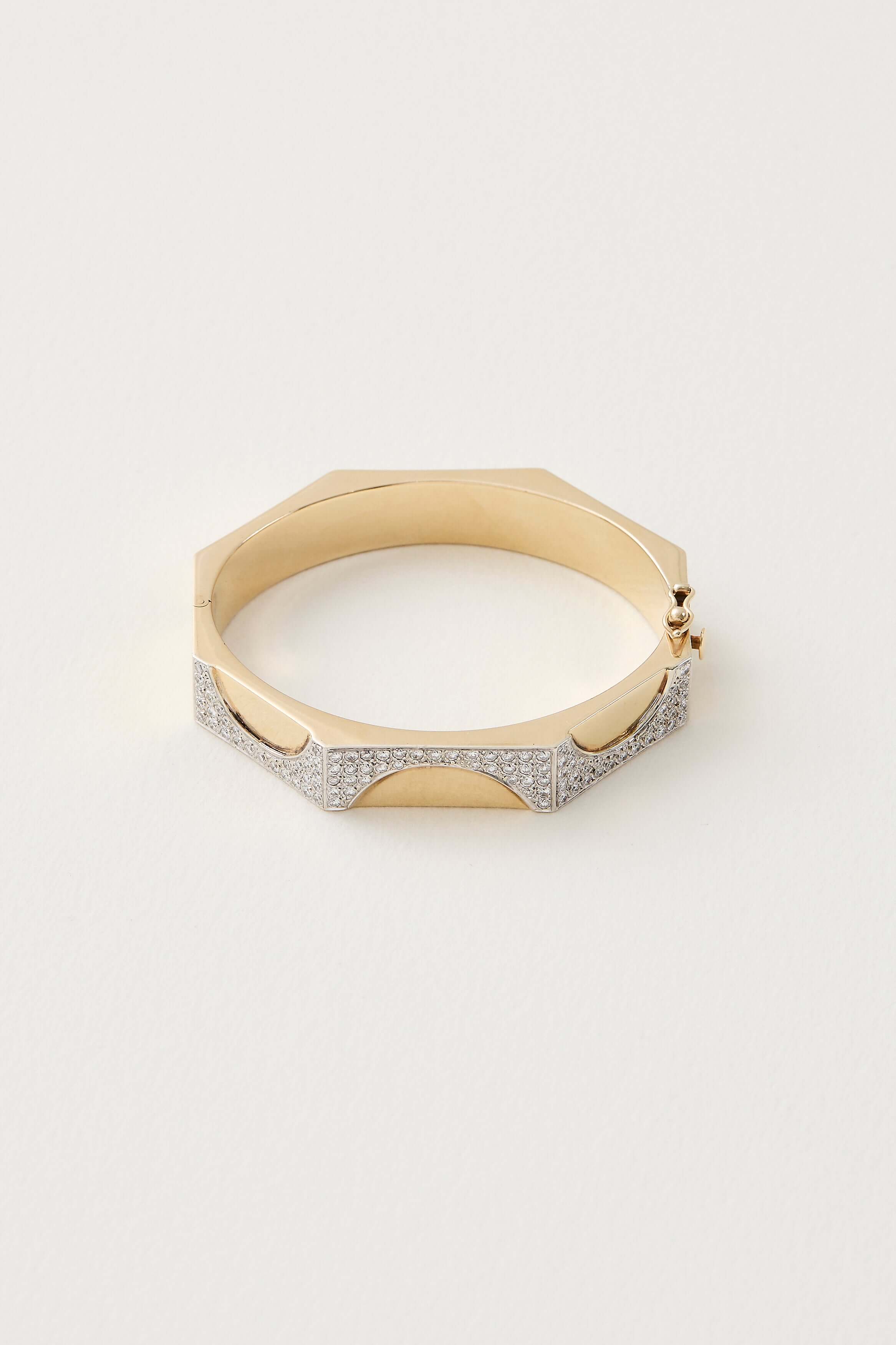 French Vintage Hexagonal Bangle