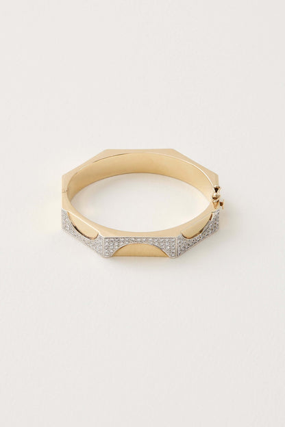 French Vintage Hexagonal Bangle