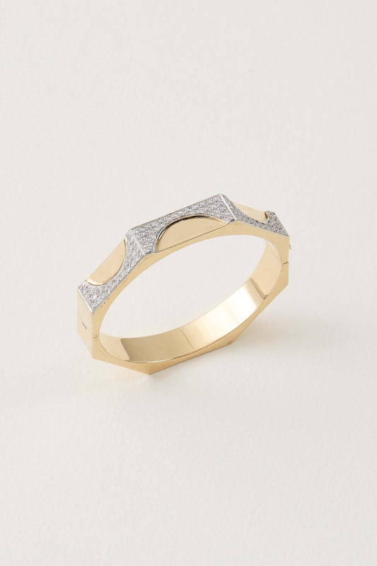French Vintage Hexagonal Bangle