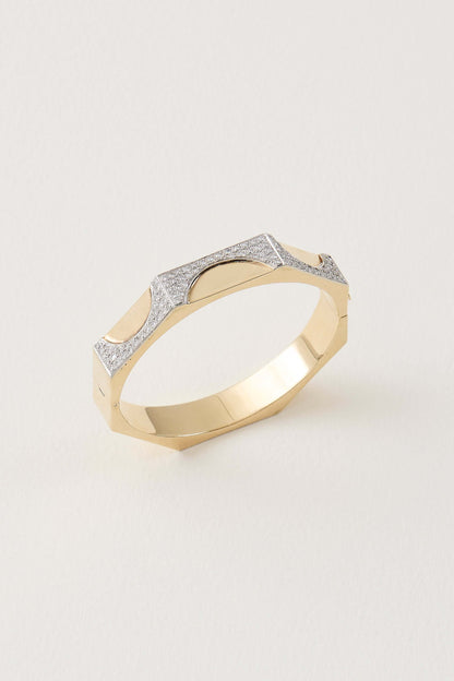 French Vintage Hexagonal Bangle