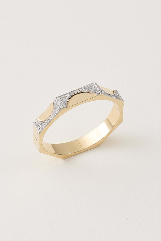 French Vintage Hexagonal Bangle