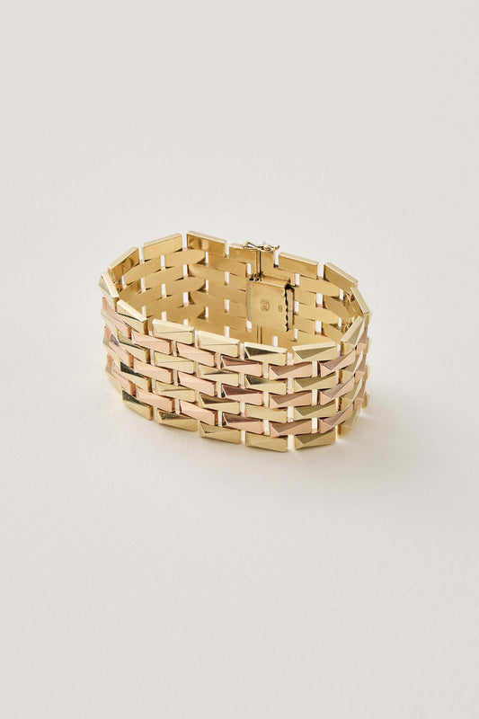 Retro Two-Tone Bracelet