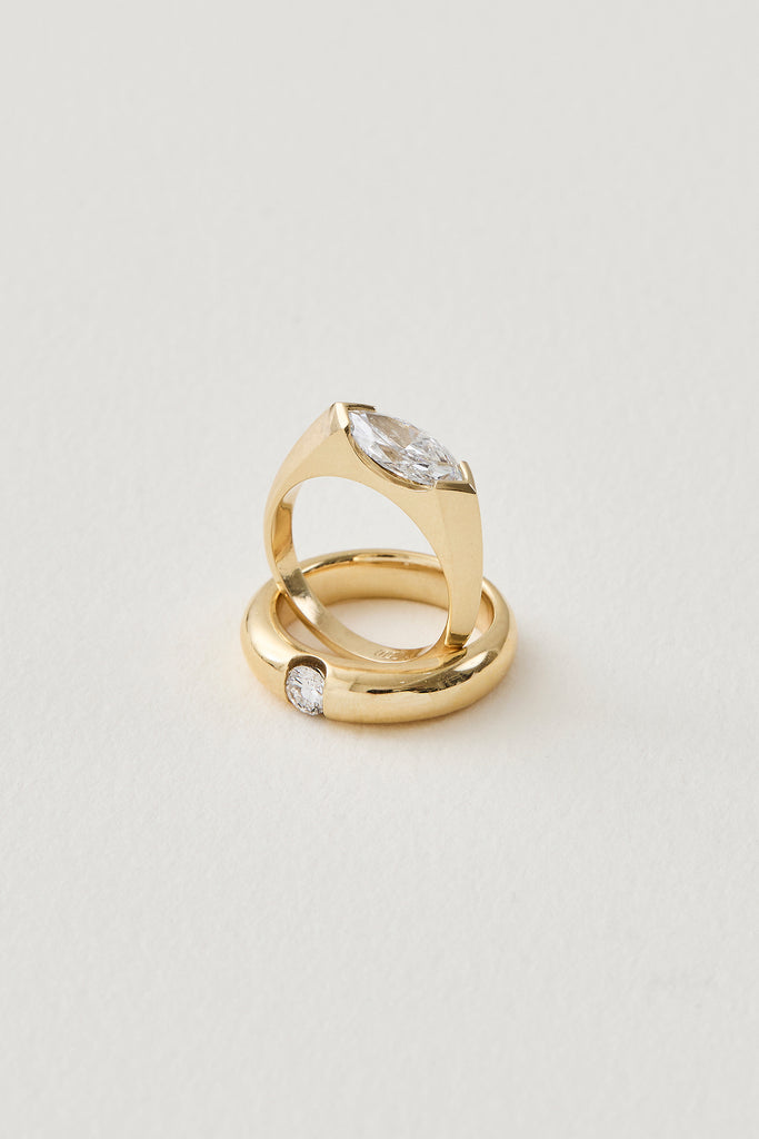 Marquise East West Ring