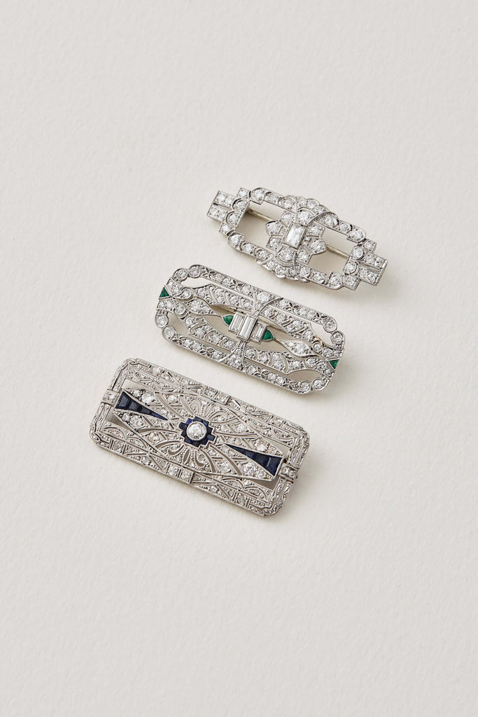 Art Deco Diamond Brooch