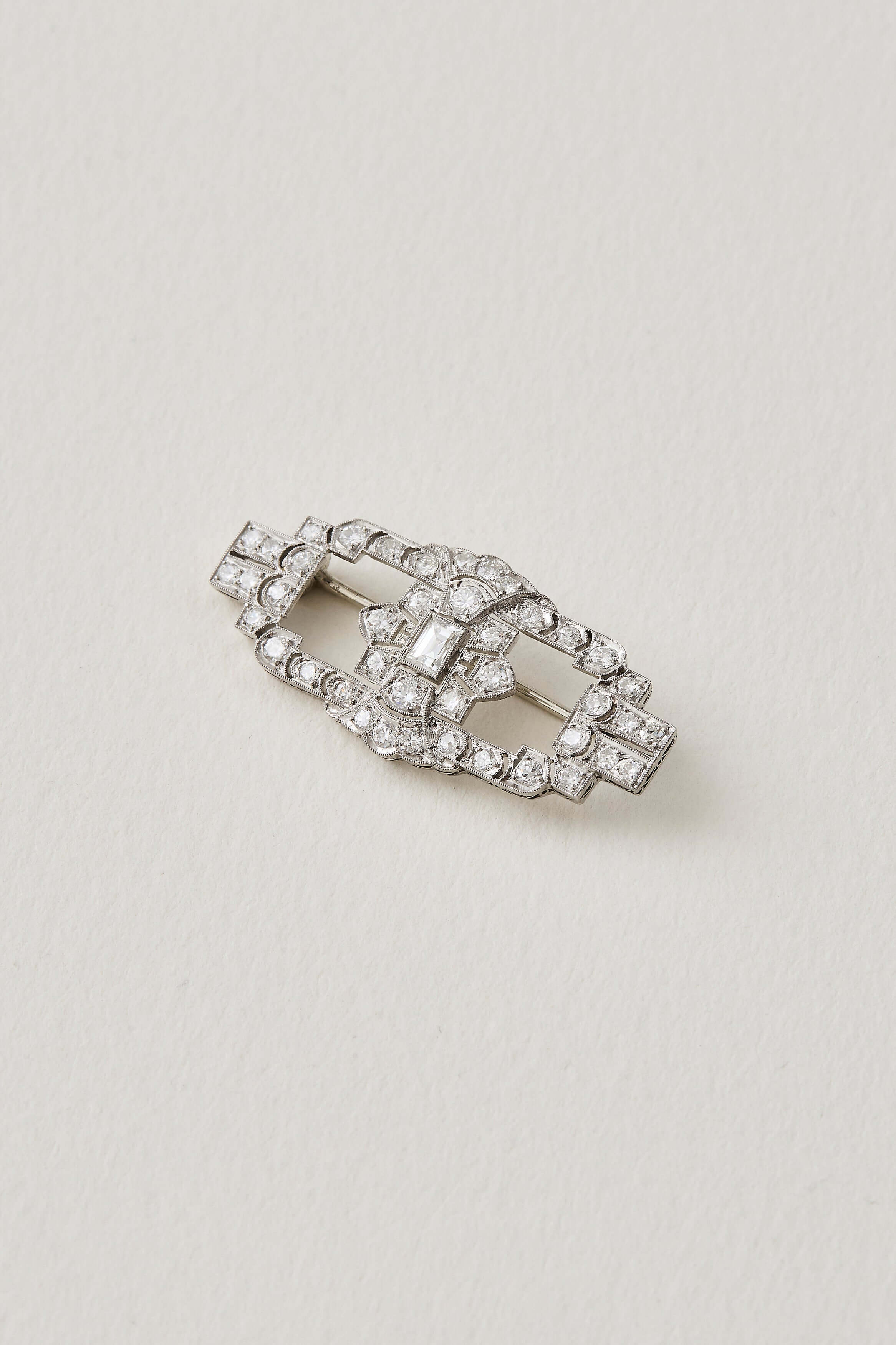 Art Deco Diamond Brooch