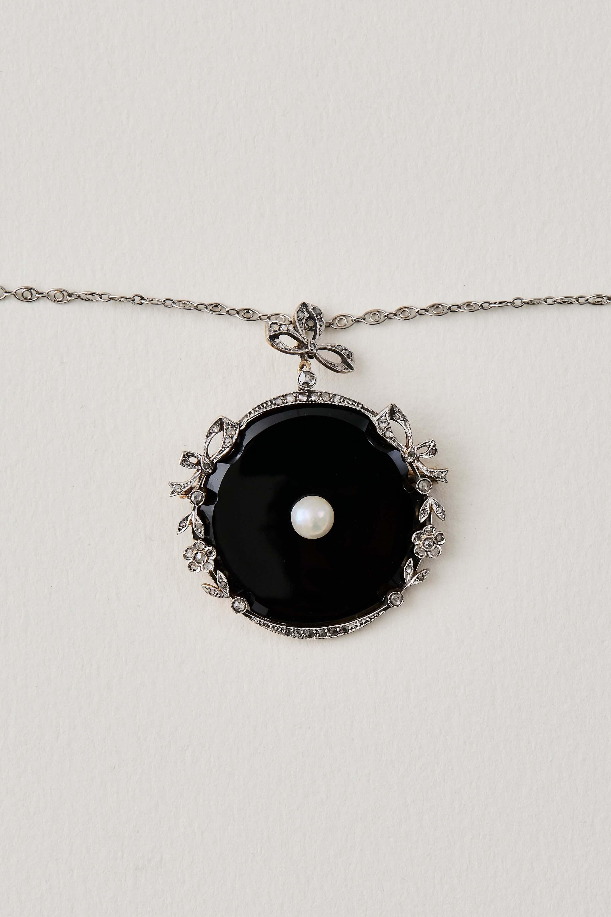 Edwardian Onyx Necklace