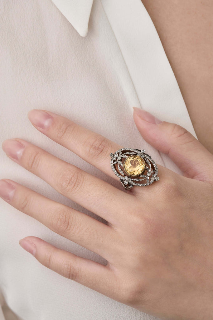 Edwardian Citrine Ring