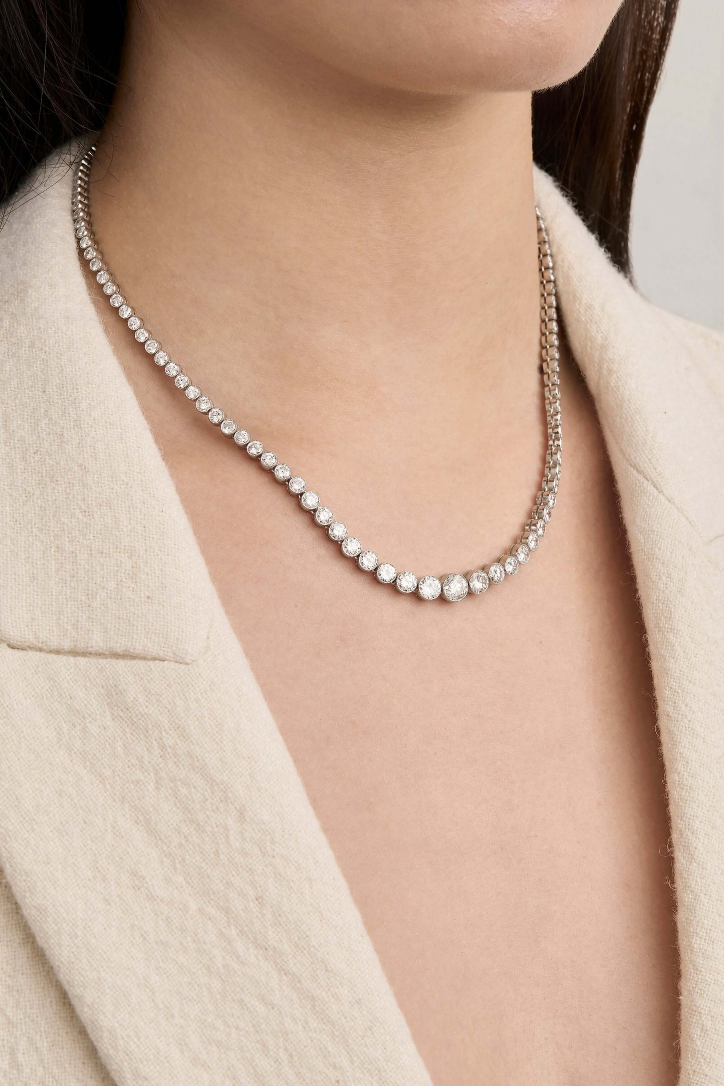 Diamond Riviera Deco Necklace