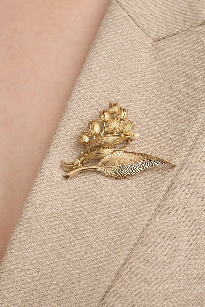 Mid-Century Tiffany & Co. Leaf Brooch