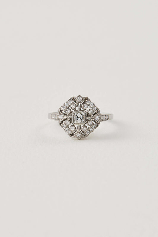 Diamond Floral Ring
