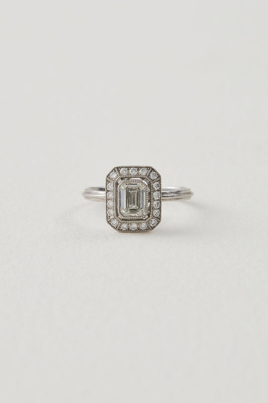 Diamond Art Deco Design Ring