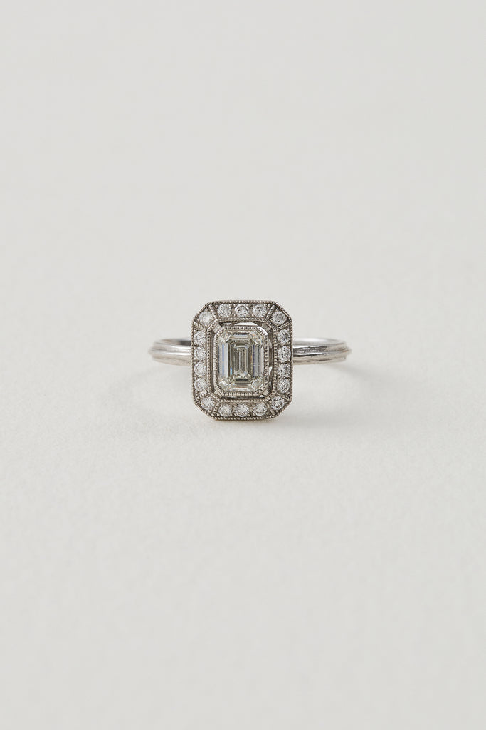 Diamond Art Deco Design Ring