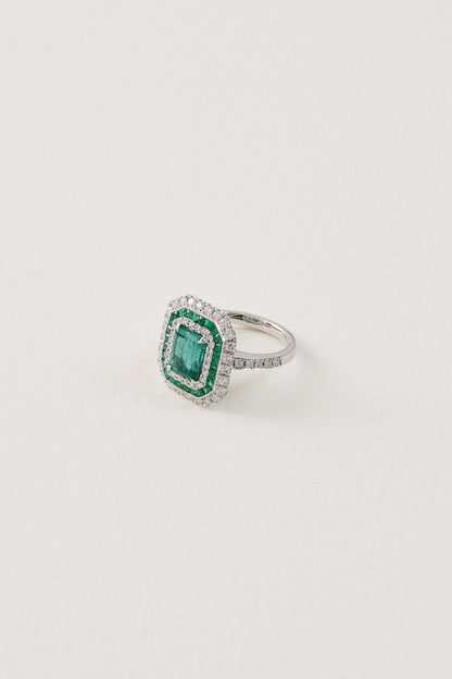 Emerald Decadent Ring