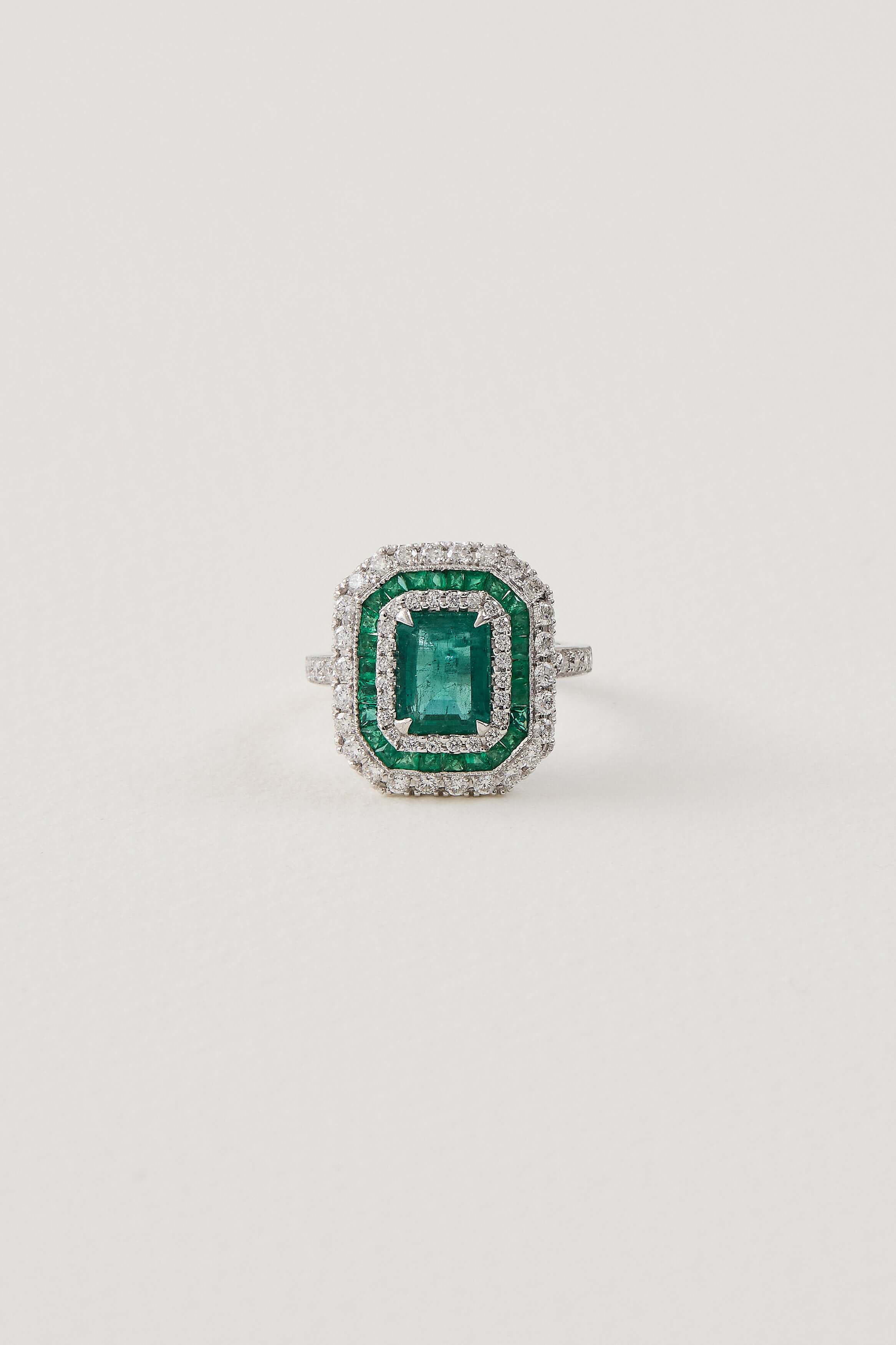 Emerald Decadent Ring