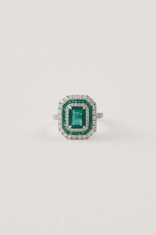 Emerald Decadent Ring