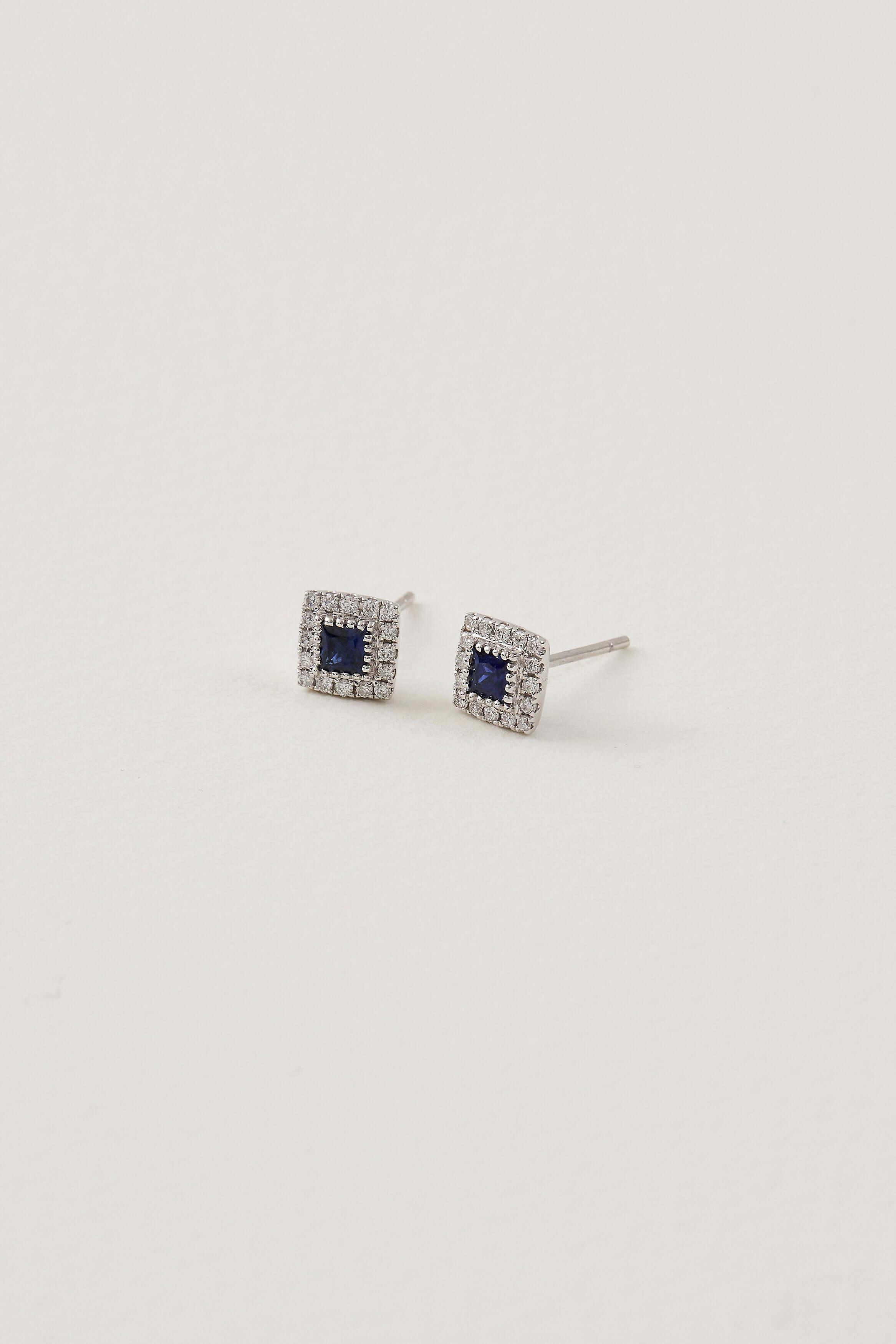 Sapphire Deco Studs