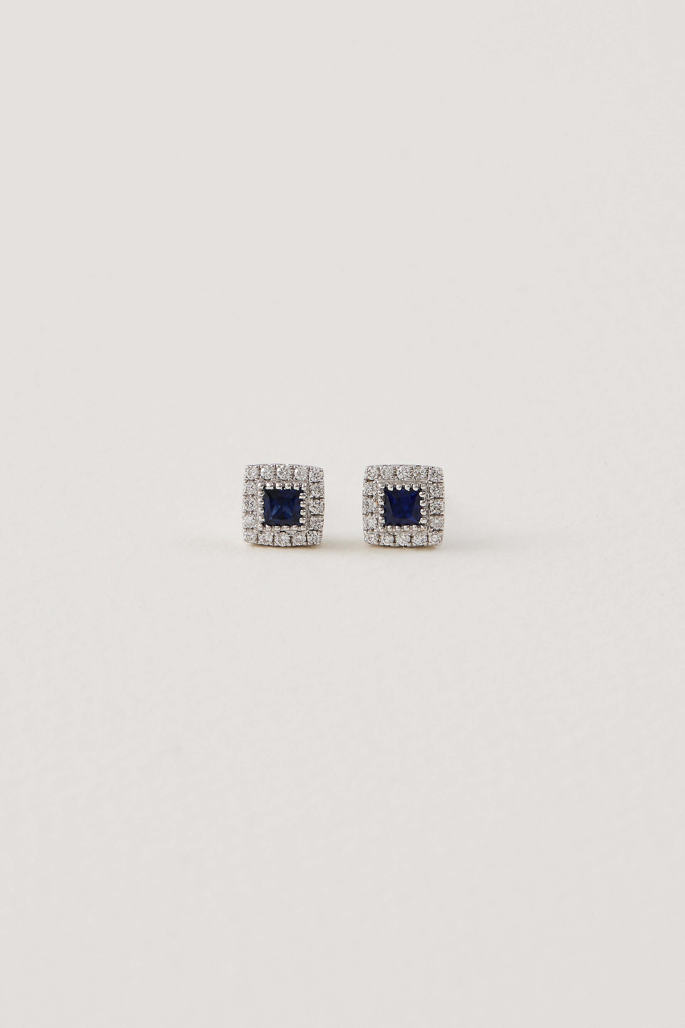 Sapphire Deco Studs