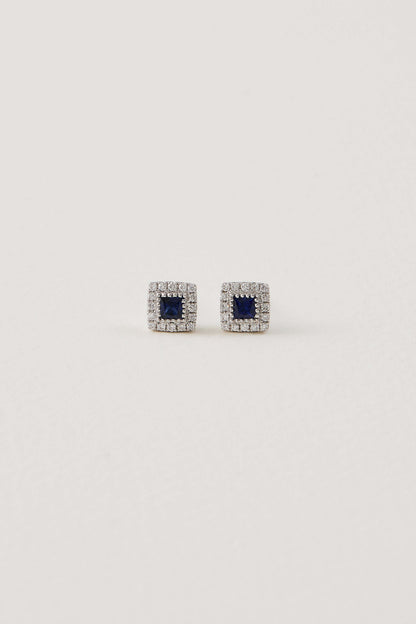 Sapphire Deco Studs
