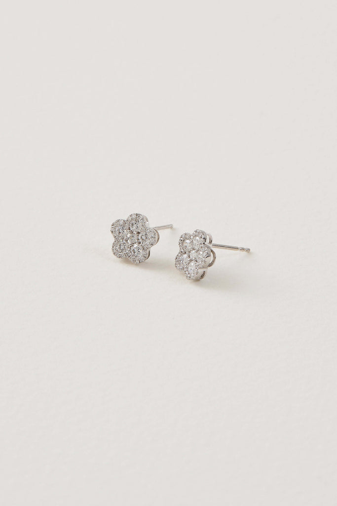 Diamond Flora Studs
