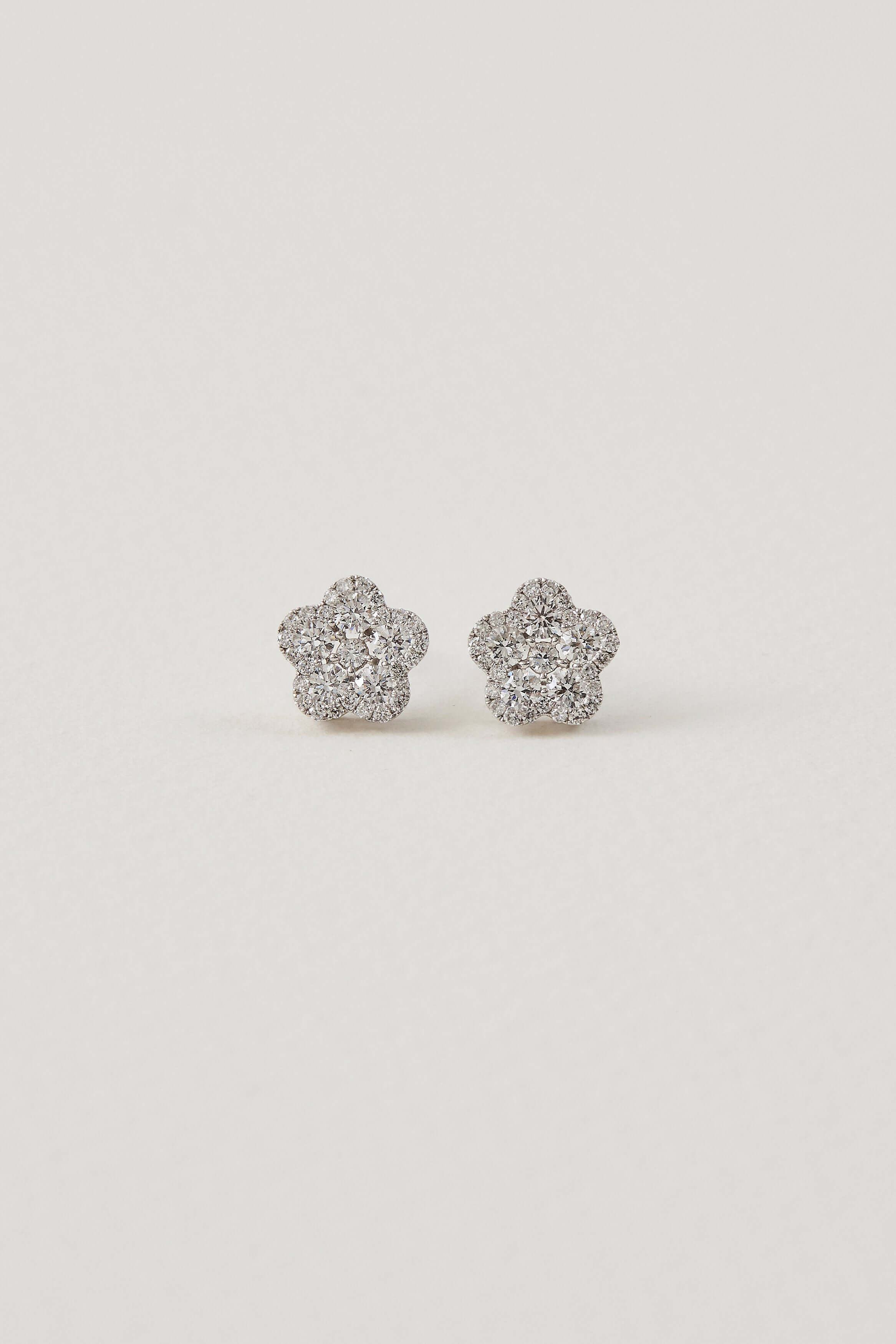 Diamond Flora Studs