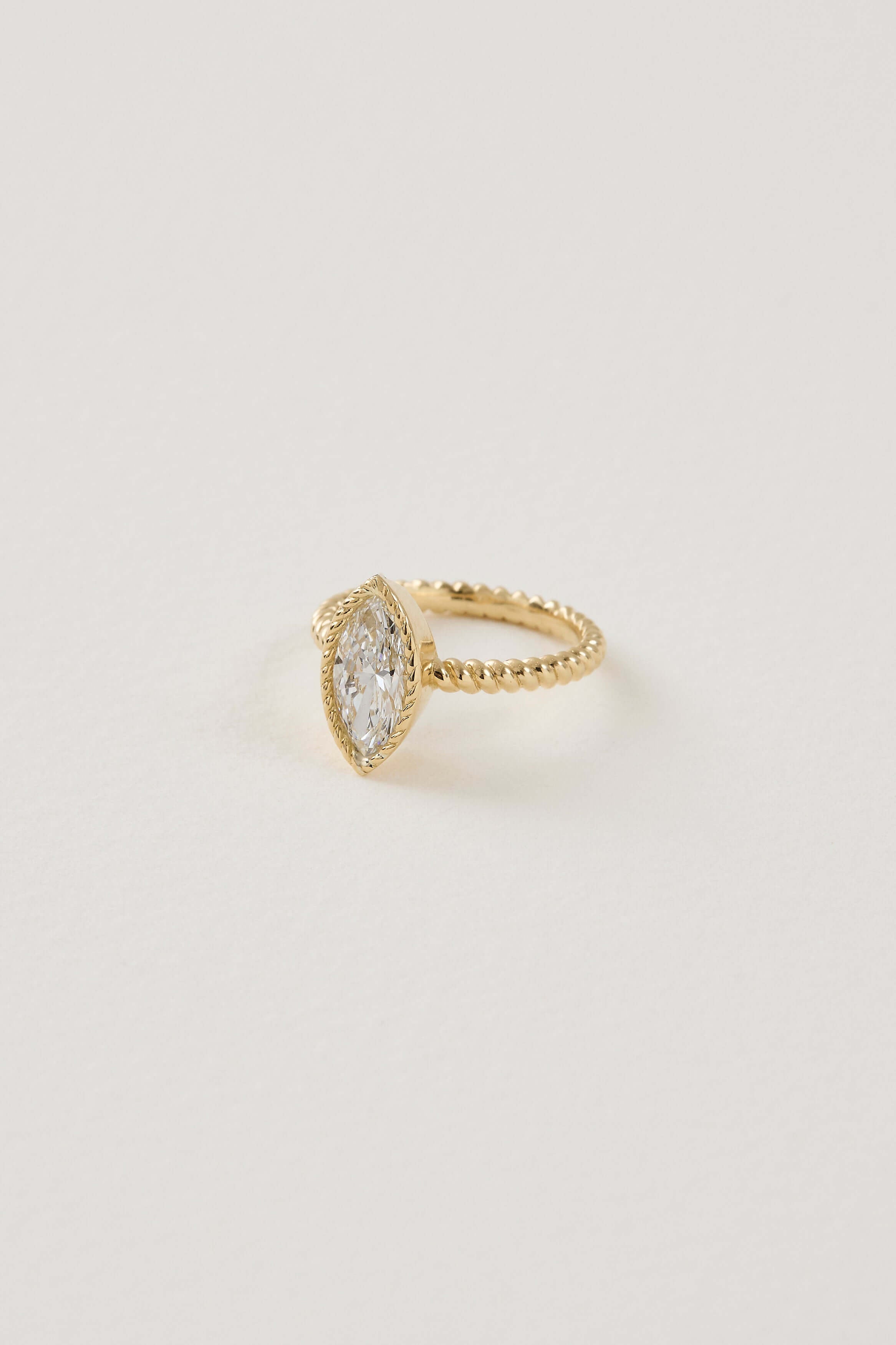 Marquise Twist Diamond Ring