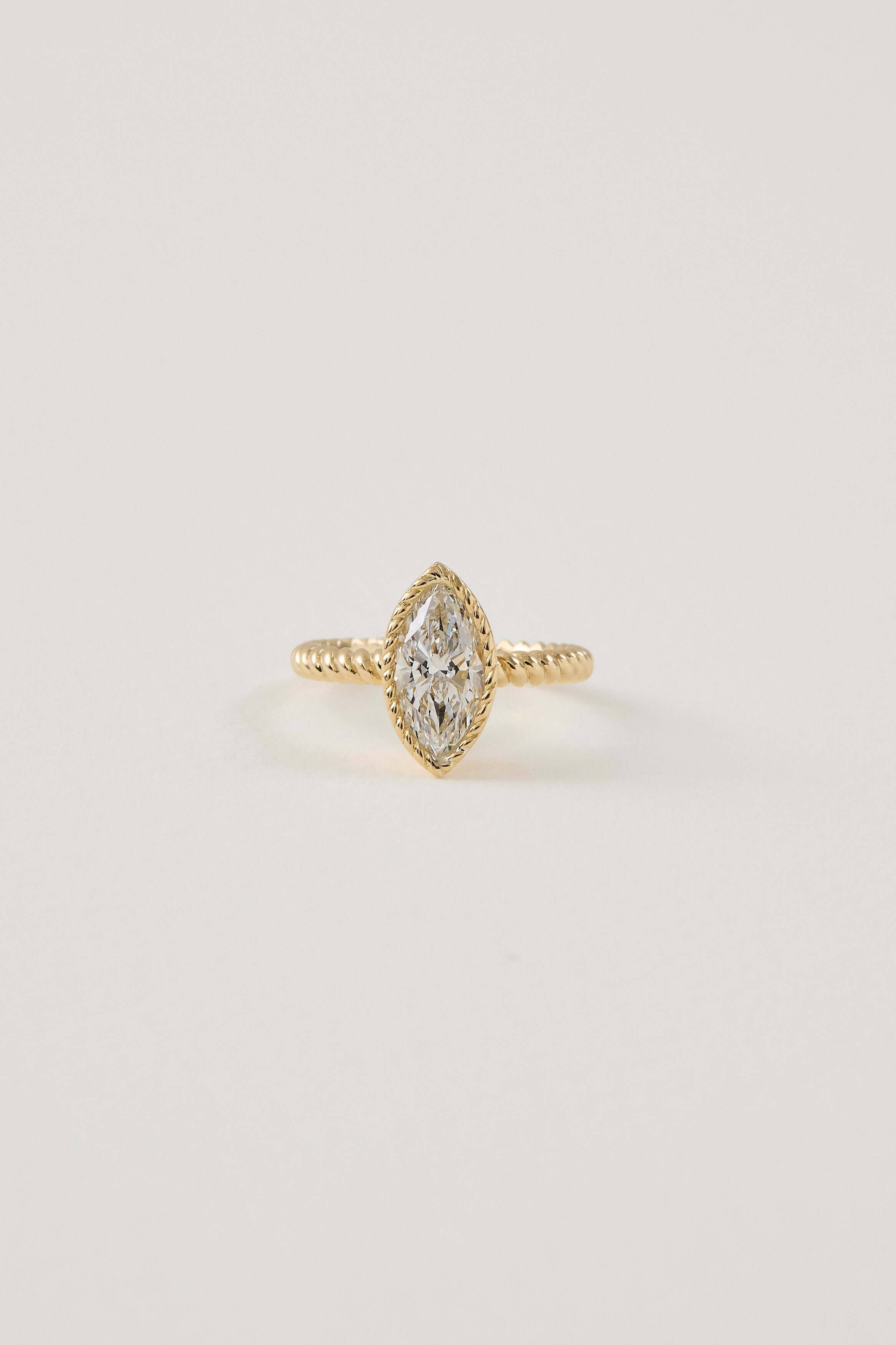 Marquise Twist Diamond Ring