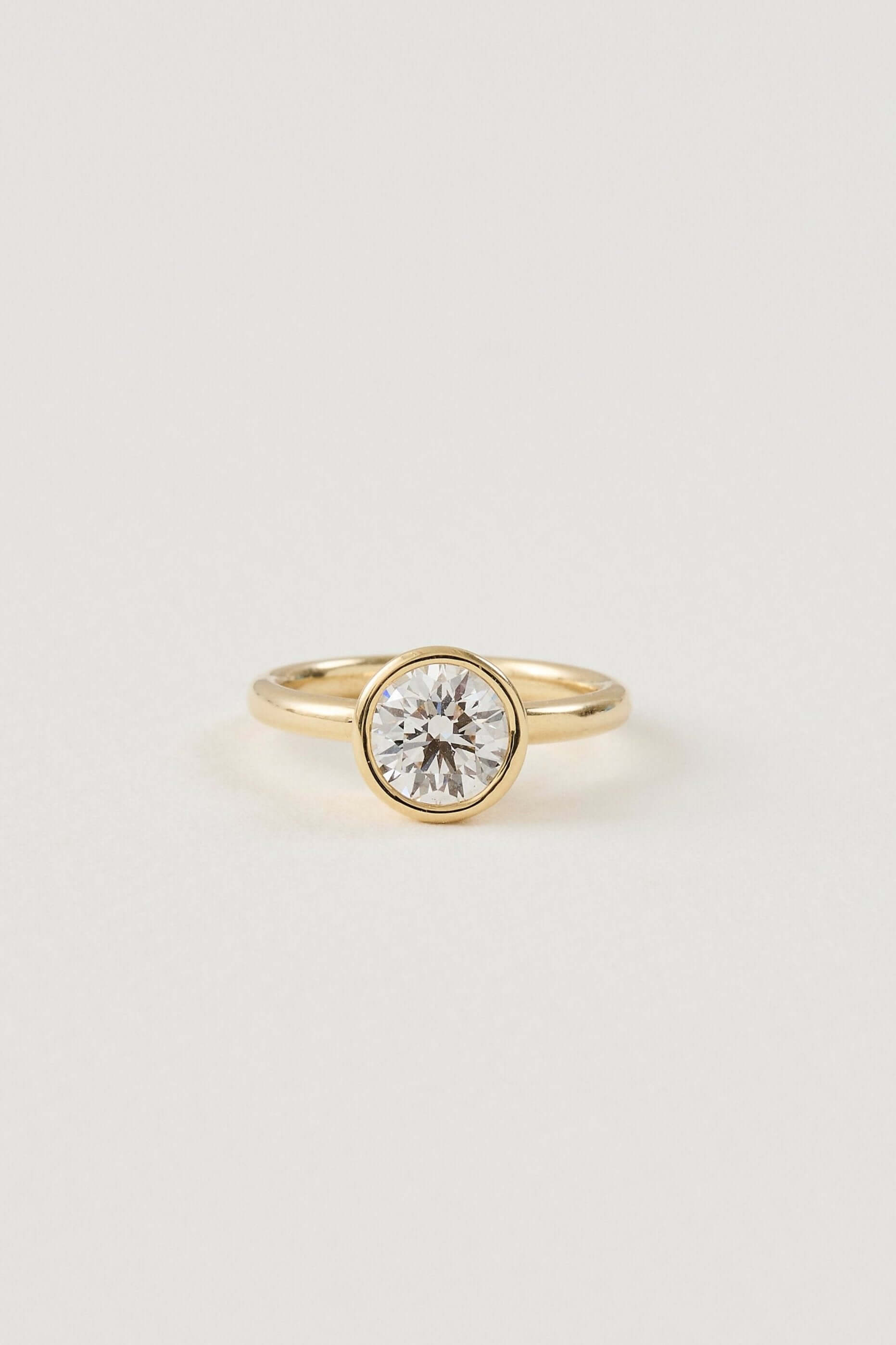 Bezel Solitaire Ring