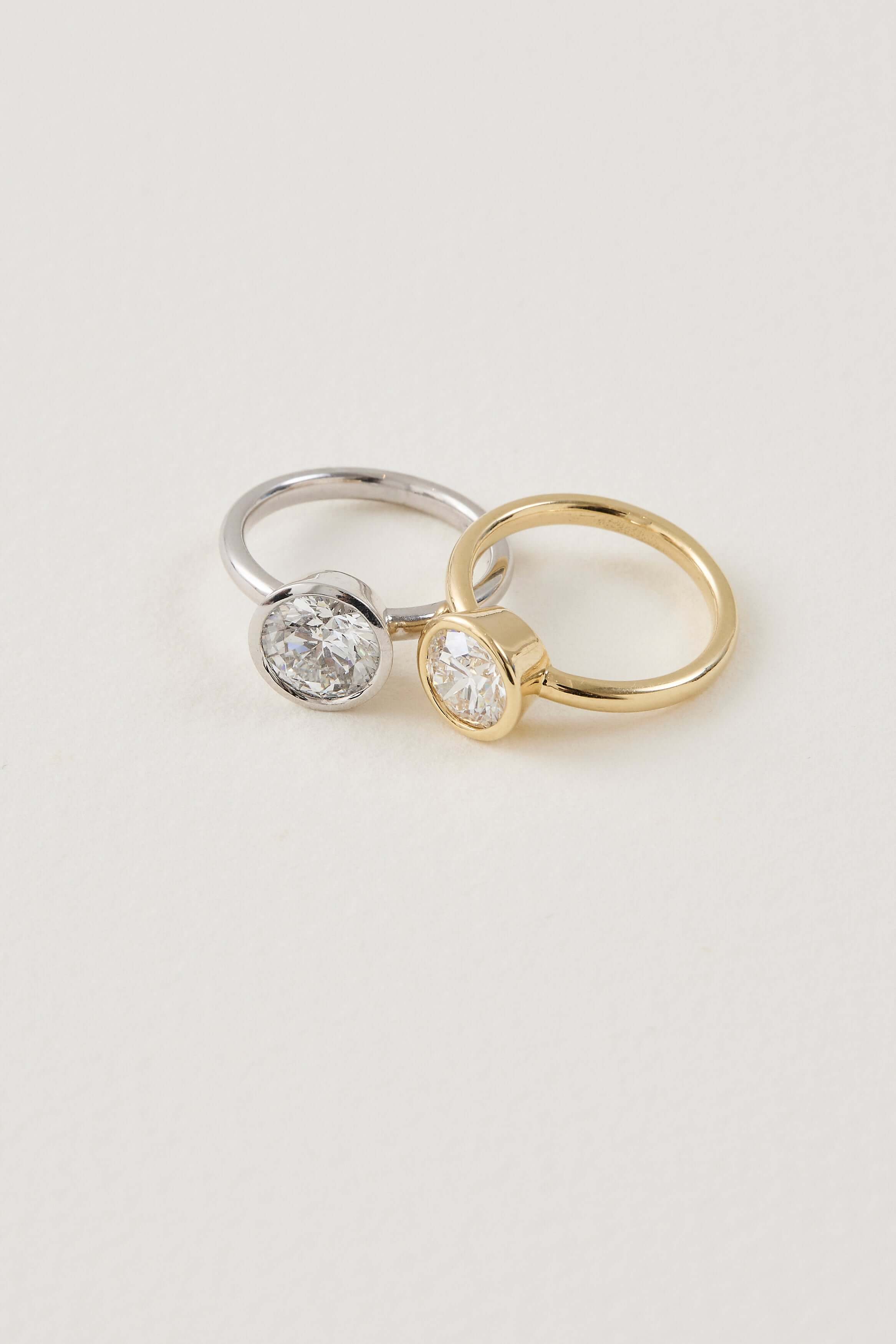 Bezel Solitaire Ring