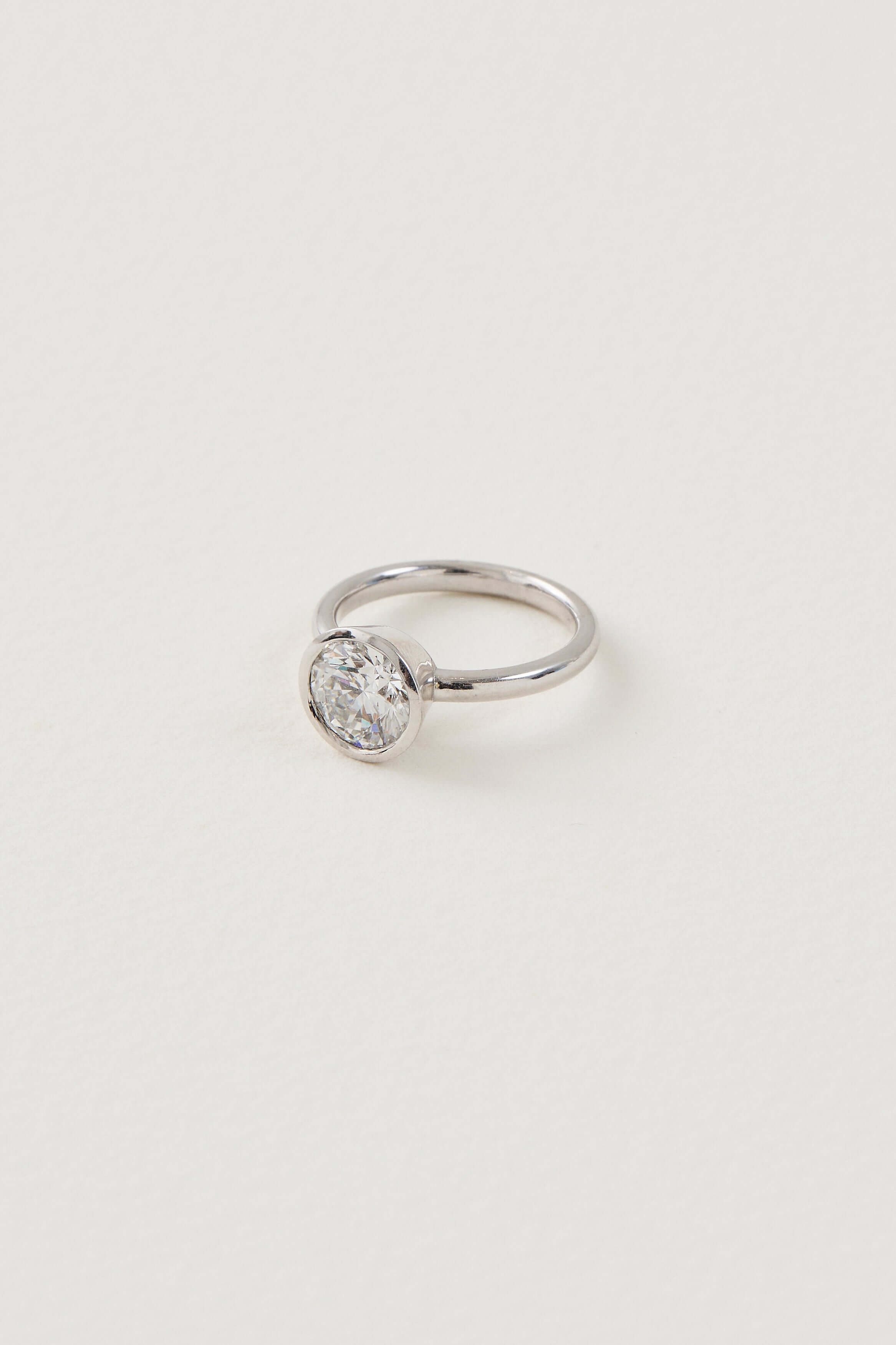 Bezel Solitaire Ring