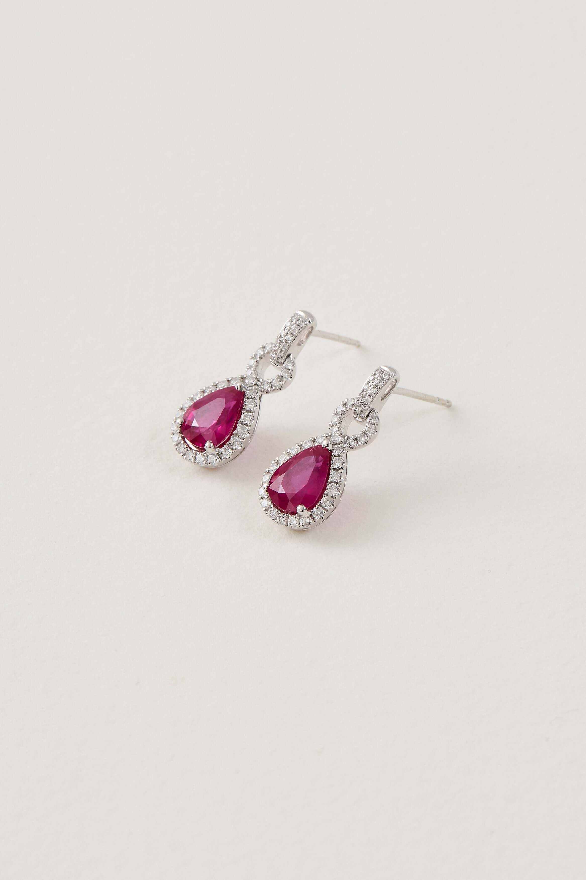 Ruby Drop Earrings