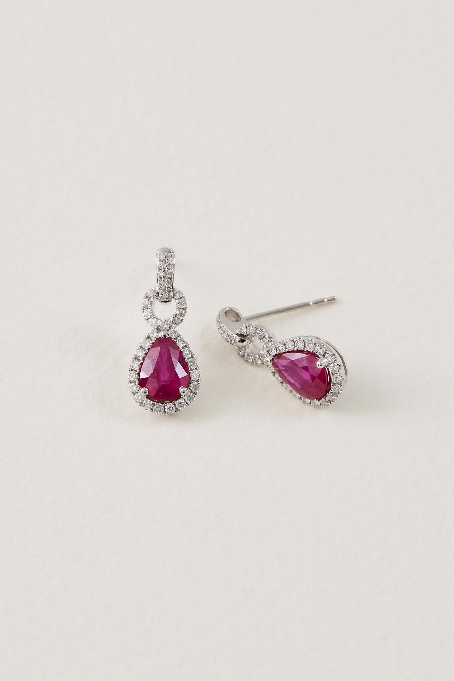 Ruby Drop Earrings