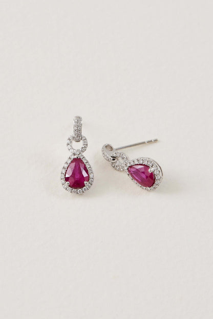 Ruby Drop Earrings