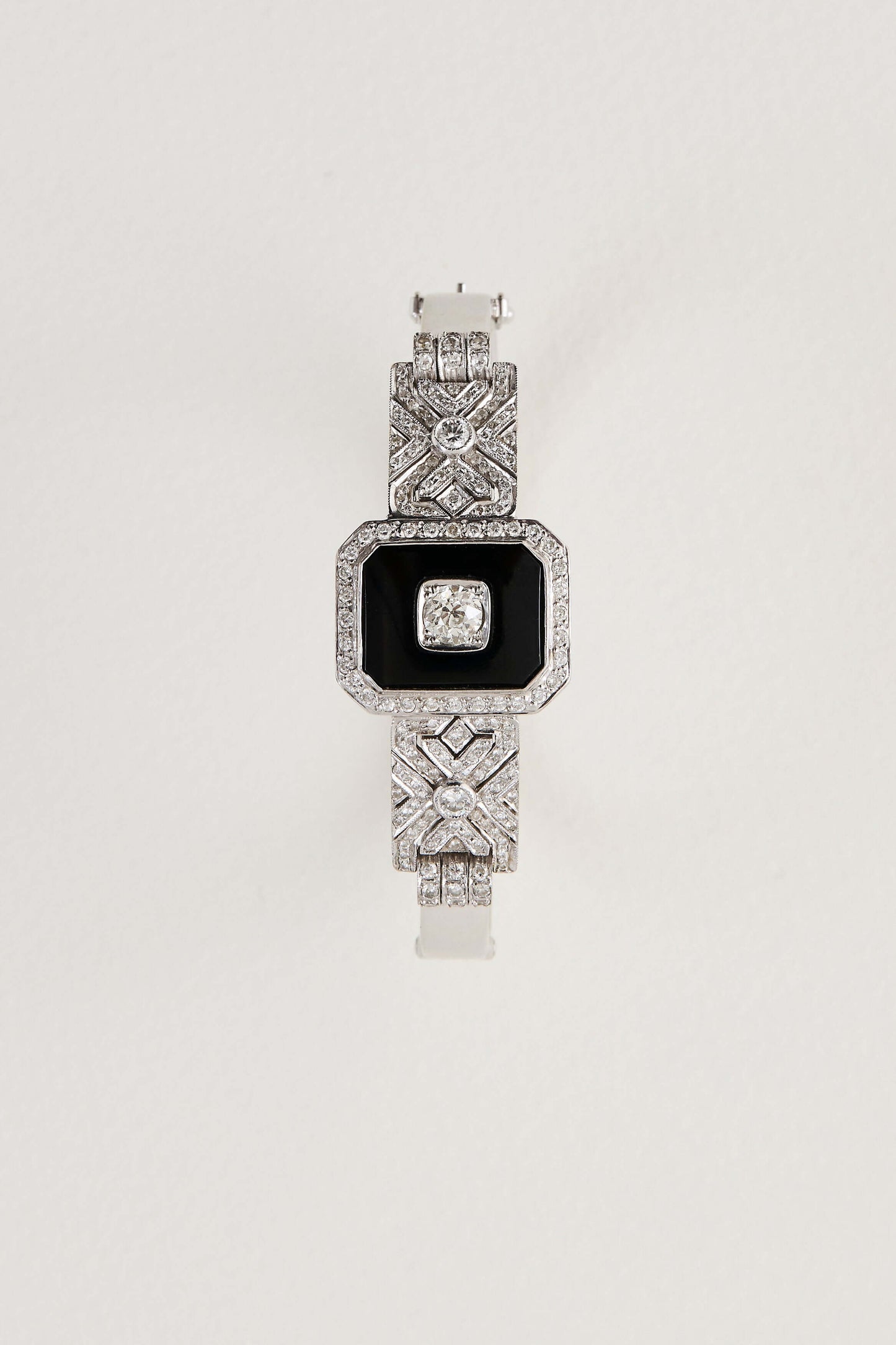 Onyx Decadent Deco Bangle