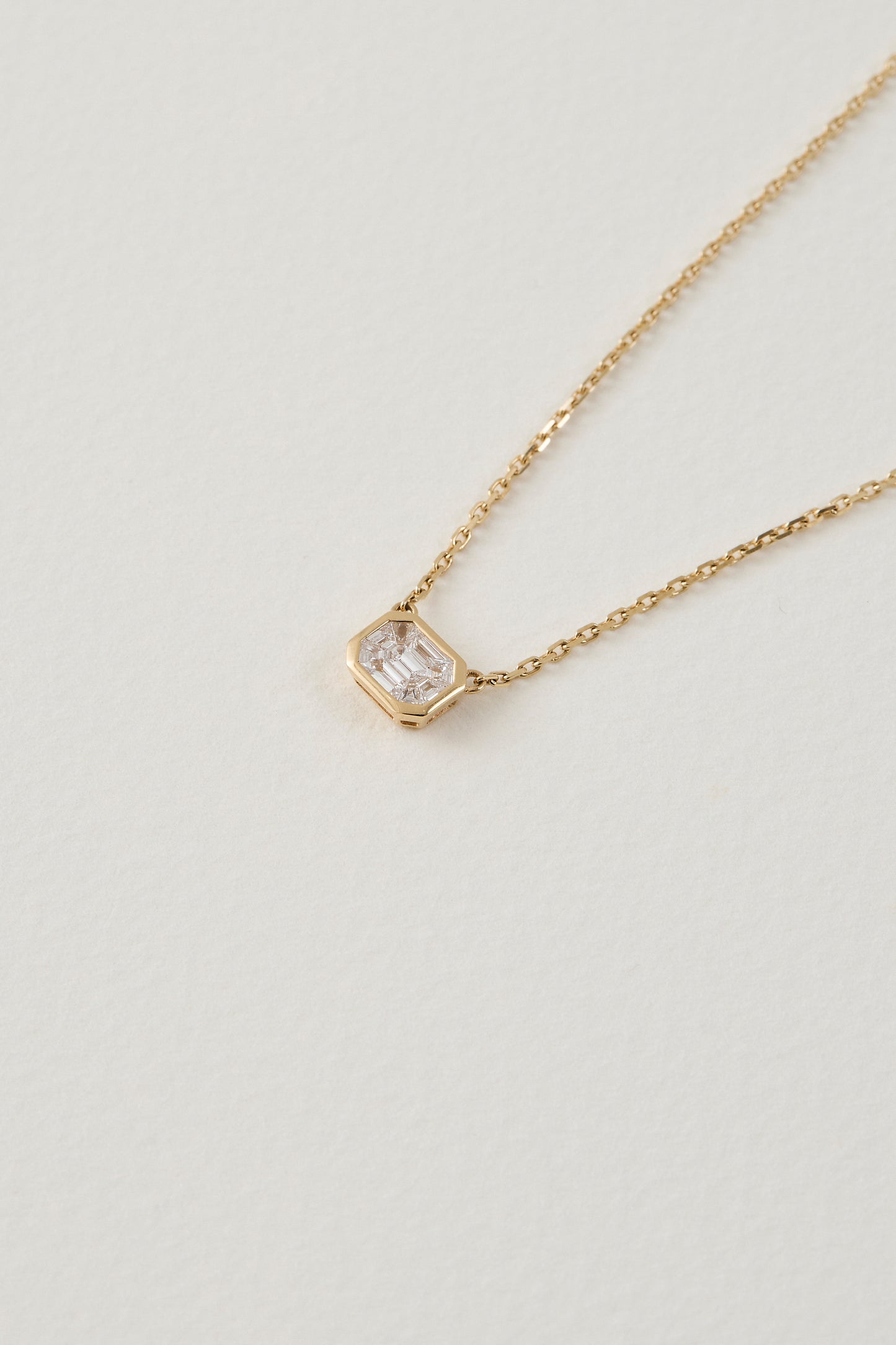 Diamond East-West Mystere Necklace