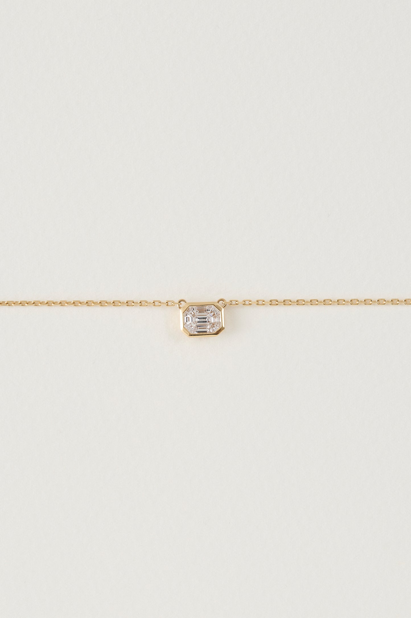 Diamond East-West Mystere Necklace