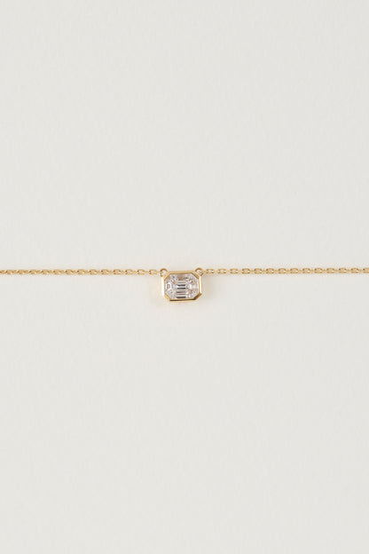 Diamond East-West Mystere Necklace