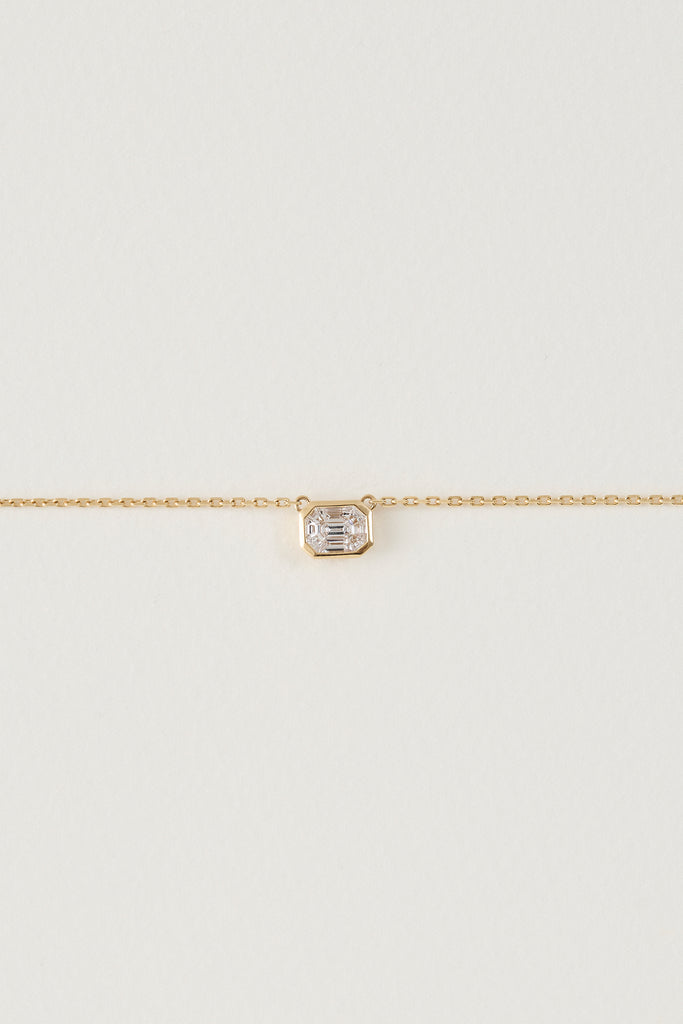 Diamond East-West Mystere Necklace