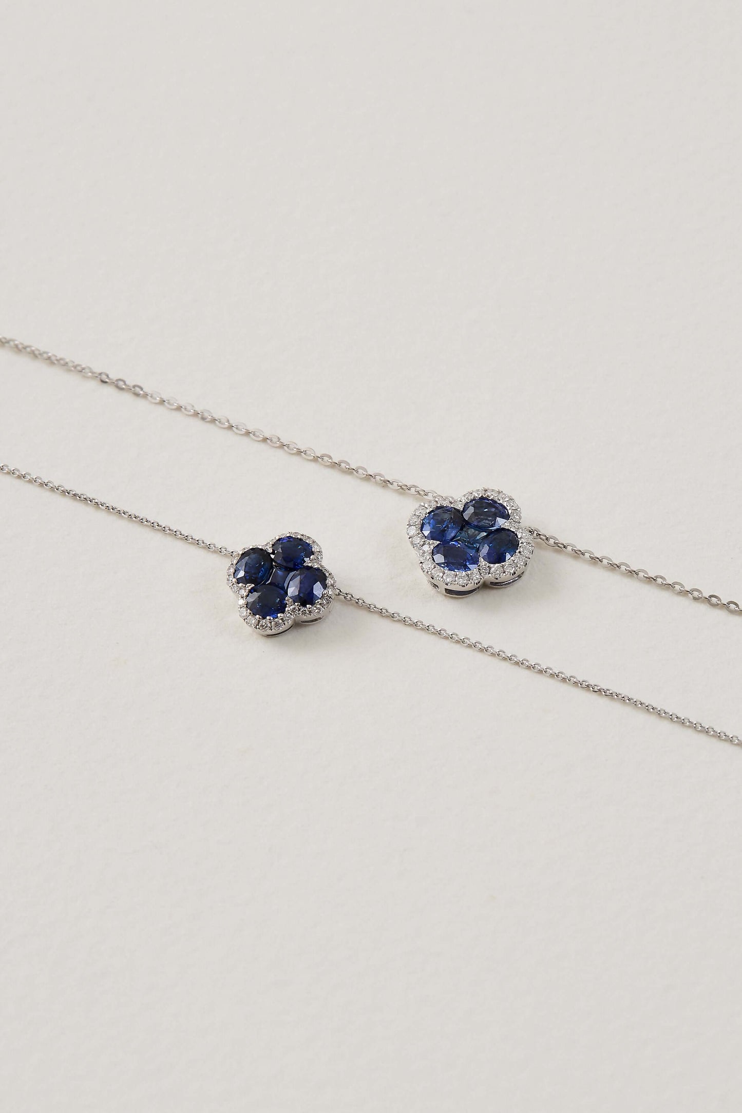 Sapphire Clover Necklace