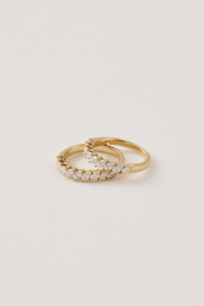 Marquise Half Eternity Band