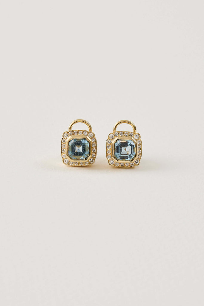Aquamarine Studs