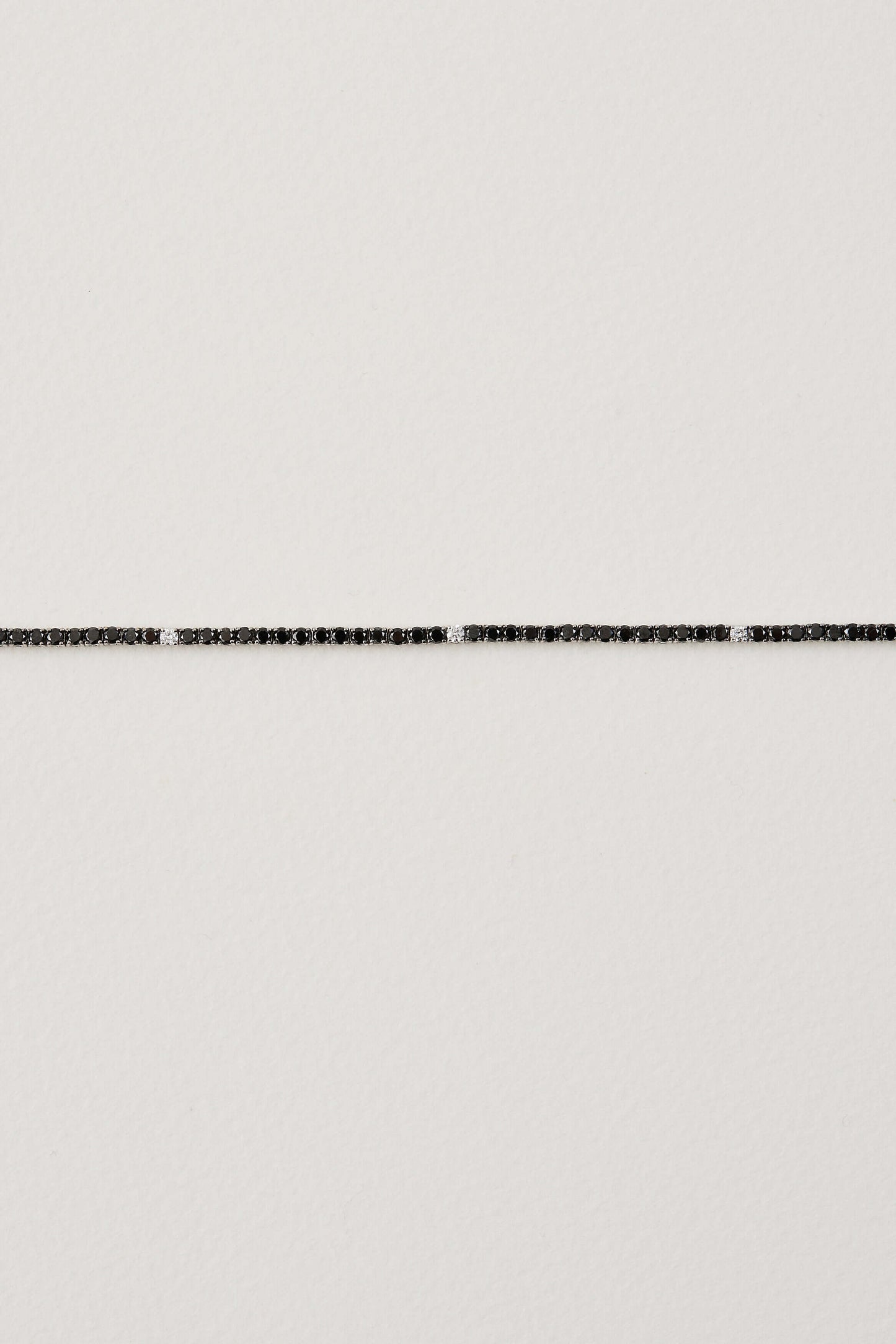 Black Diamond Tennis Bracelet