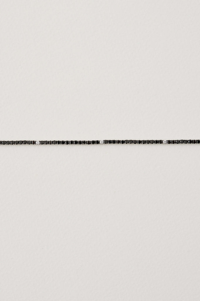 Black Diamond Tennis Bracelet
